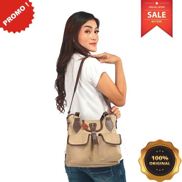 Tas Slempang Selempang Kulit Casual wanita Ibu ibu Murah Simpel Kekinian Terbaru Lokal