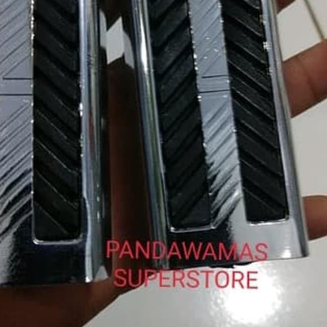✶PB Step Footstep Depan Chrome Variasi CNC - Revo Shogun Supra X 125 Fit ✶ (Terupdate)