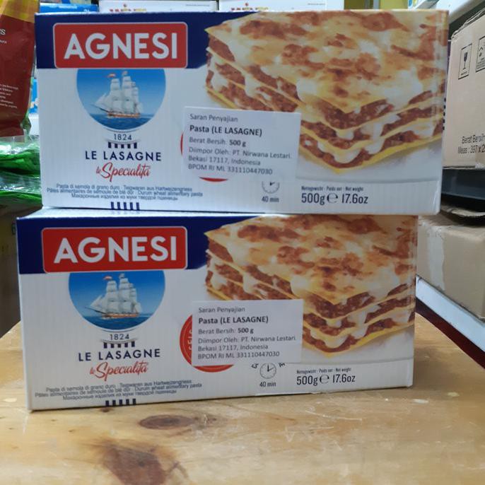 

Terlaris# Agnesi Pasta Le Lasagna 500Gram