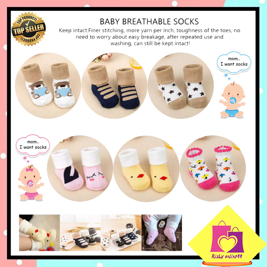 Rizkyonline88 kaus kaki bayi karakter lucu BB03