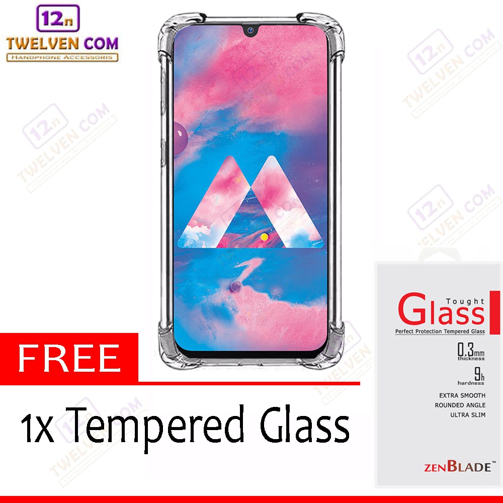 Case Anti Shock Anti Crack Softcase Samsung M30 / A40s - Free Tempered Glass