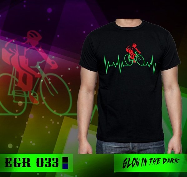 Kaos Pria New Sepeda Glow in the dark Baju Tshirt Rhymes Gowes Premium Cowok Laki Keren Big Size Jumbo XXXL