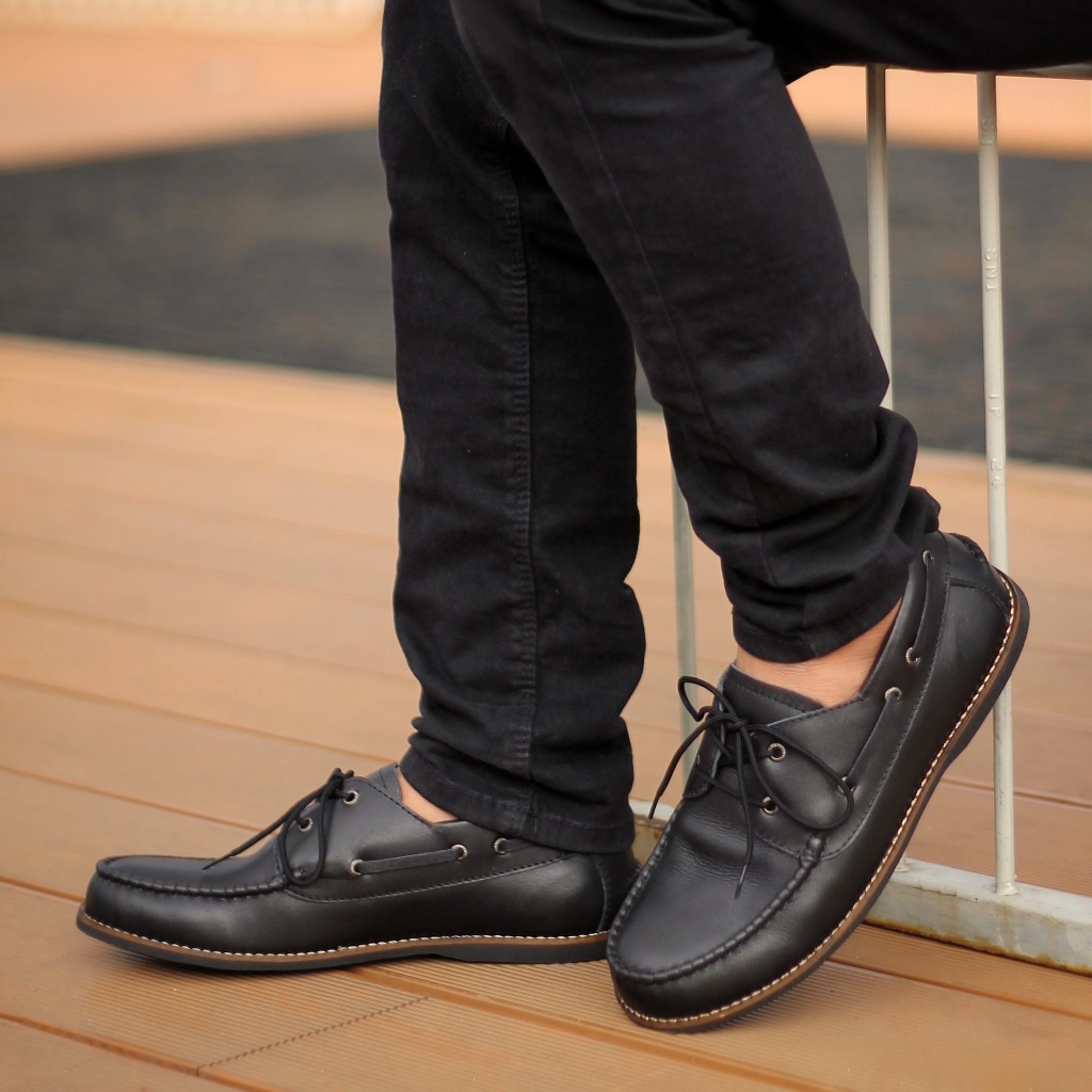 GROOVE BLACK ORIGINAL x REYL MAN Sepatu Kulit Sapi Asli Hitam Pria Semi Formal Pantofel Tali Kerja Kantor Dinas Resmi Pesta Undangan Kondangan Wedding Kuliah Casual Kantoran Derby Oxford Genuine Leather Footwear Big Size Jumbo Ukuran Besar 44 Keren Murah