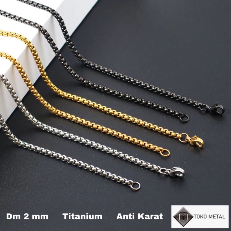 KALUNG TITANIUM ROLLO 2 MM ANTI KARAT SELAMANYA [ TokoMetal ]