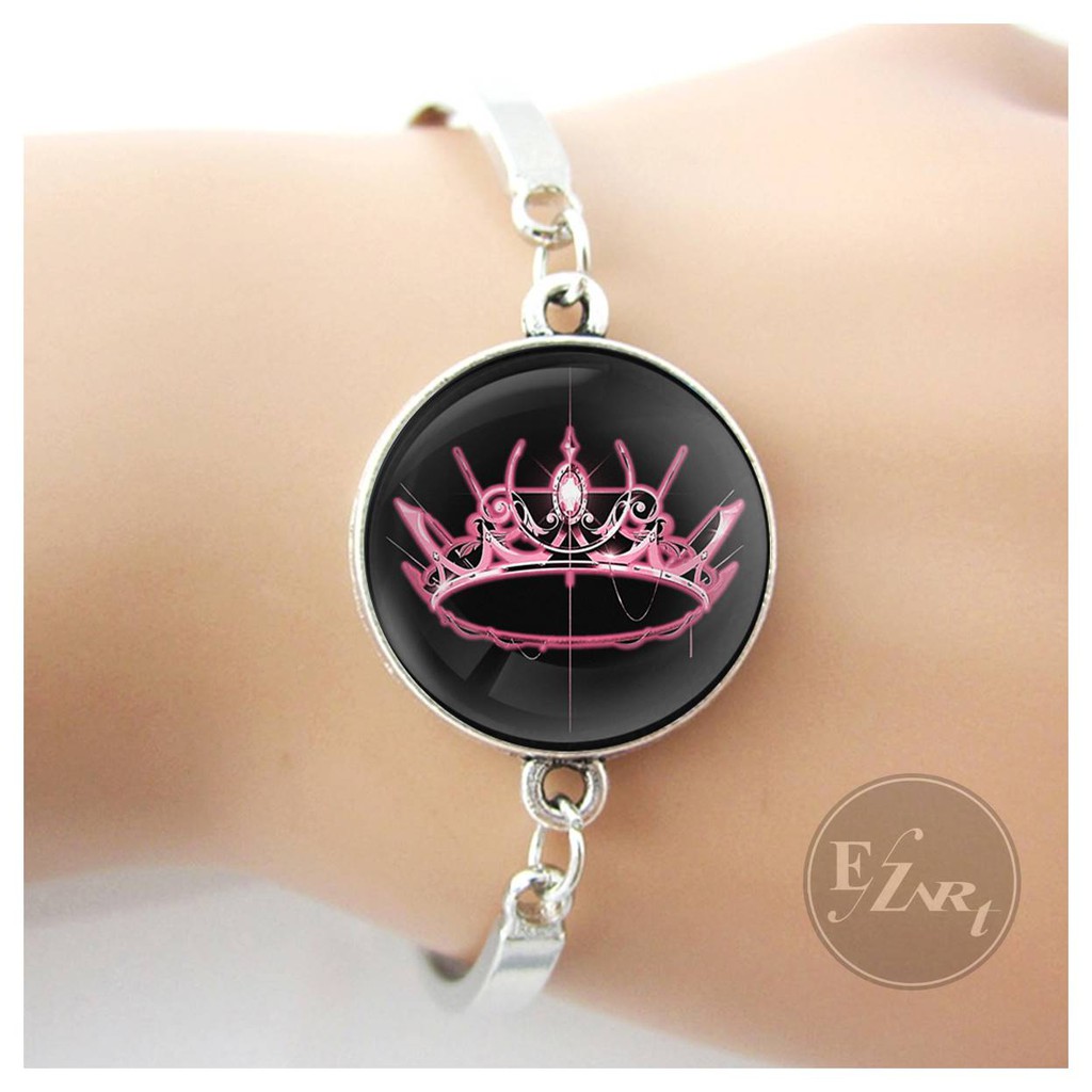 GELANG BANGLE MAHKOTA BLACKPINK CROWN STAINLESS STEEL UNTUK WANITA