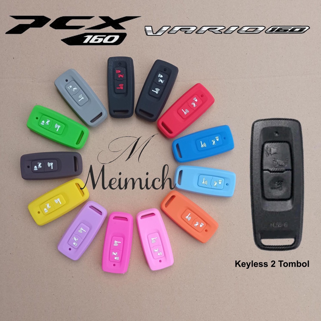 Silikon Kondom Kunci Keyless/Key Cover Honda PCX 160  dan vario 160 2 Tombol PRESISI