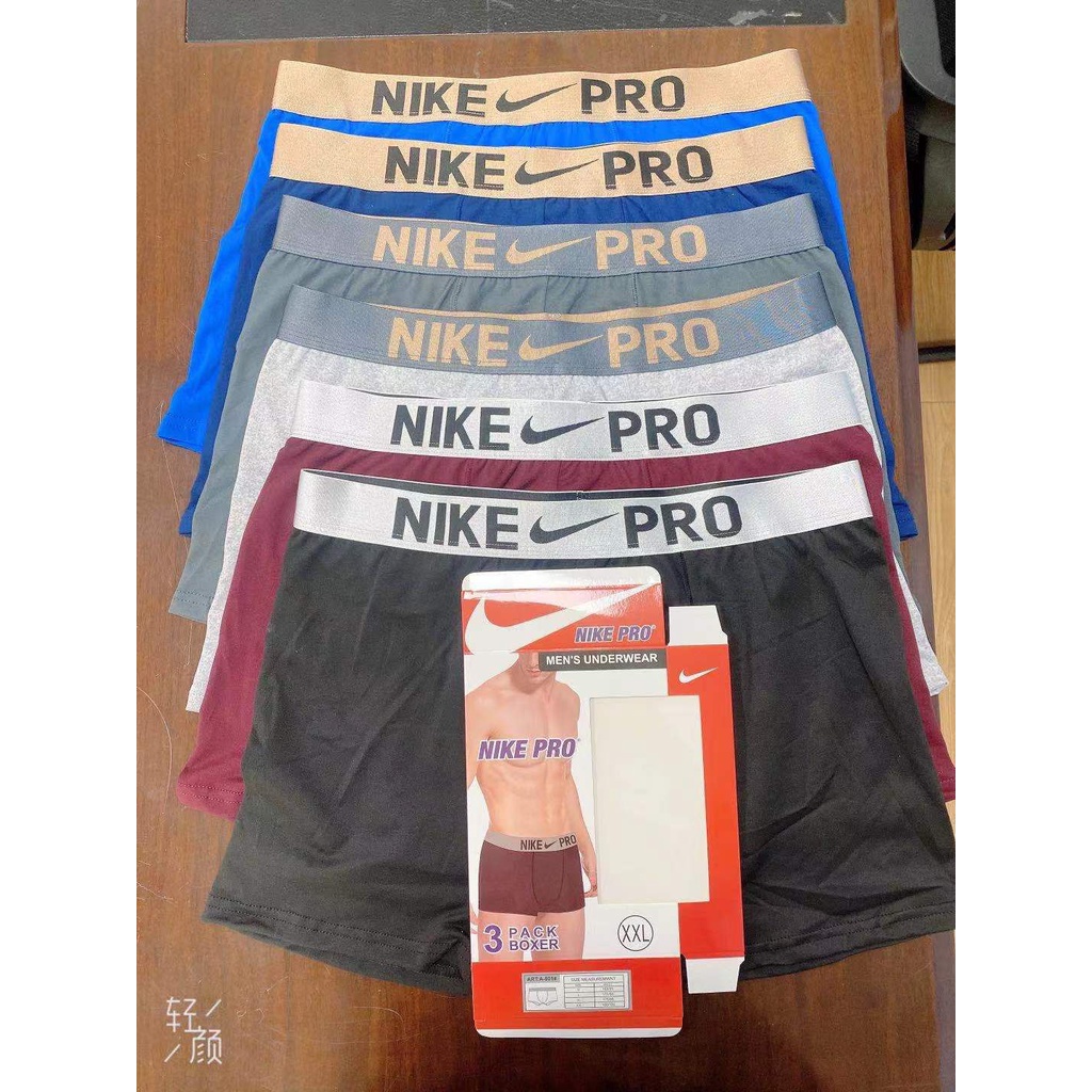 Celana dalam pria / Boxer Pria NIKE PRO NEW Premium Isi 3 pcs / Box