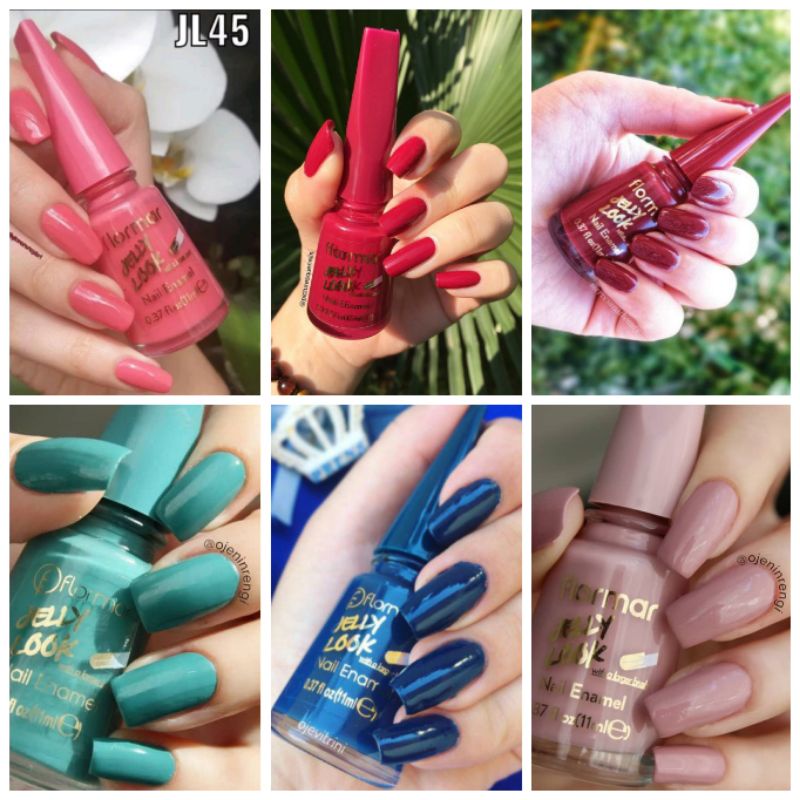 Flormar JellyLook Nail Enamel Part3 JL45-JL46-JL47-JL48-JL49-JL51-JL52-JL53-JL54-JL55-JL58-JL59-JL60