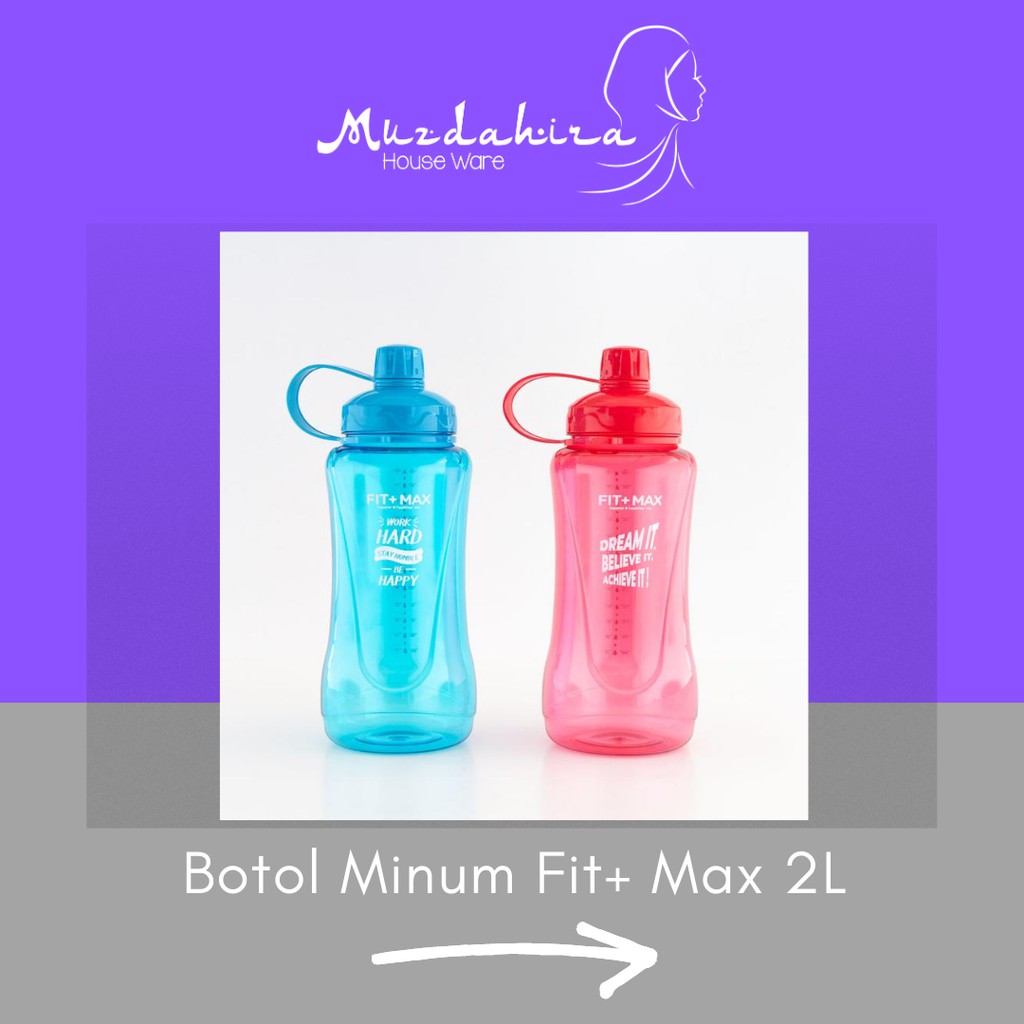 Botol Minum 2 Liter Fit Plus Max Jumbo