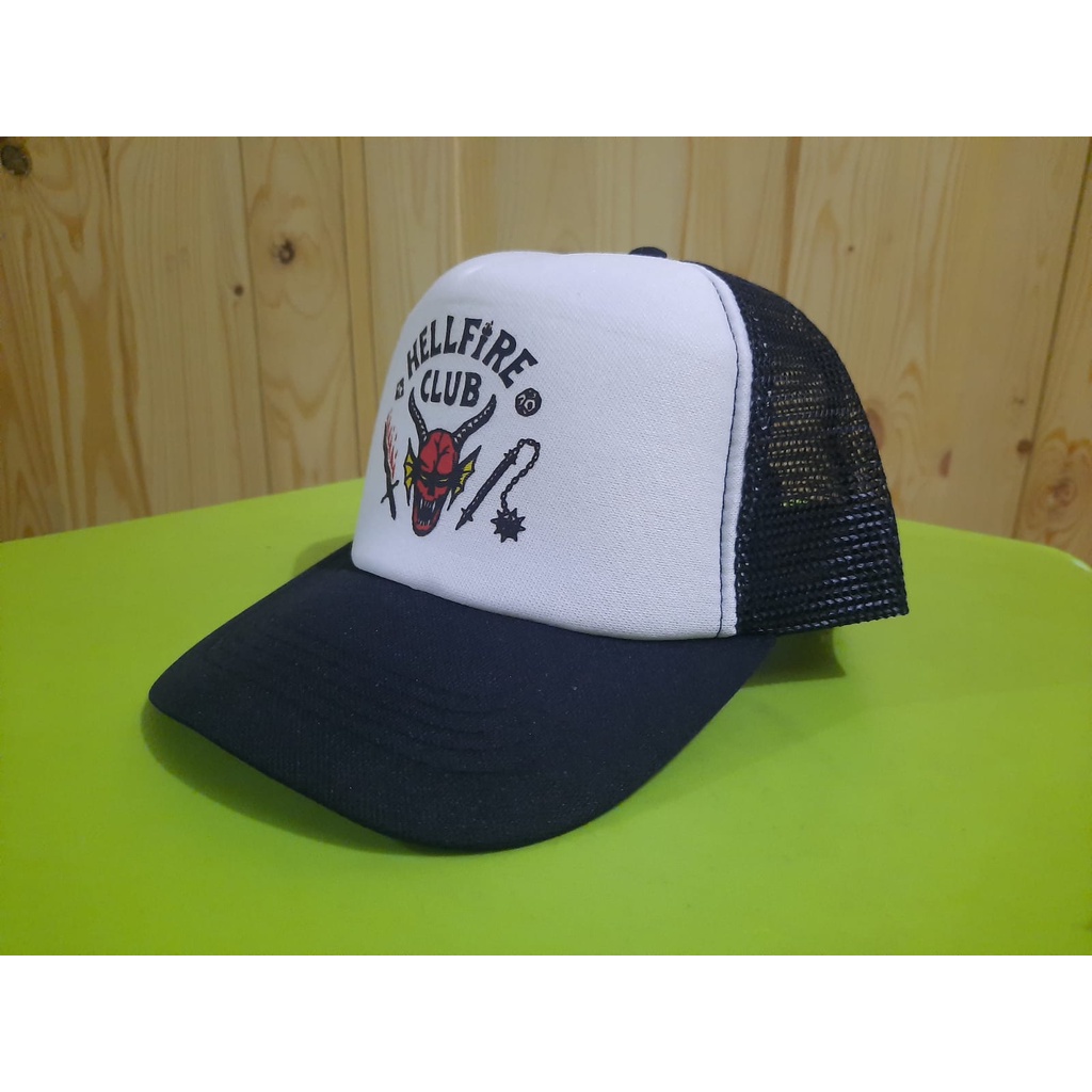 TOPI JARING / TRUCKER - STRANGER THINGS HELLFIRE CLUB