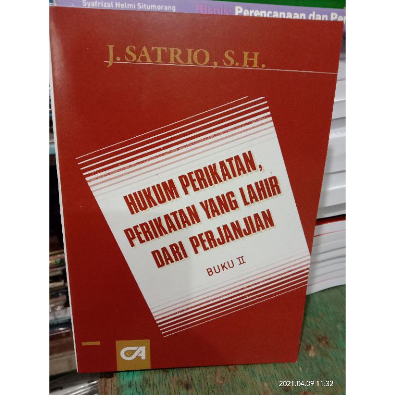 Jual Hukum Perikatan Perikatan Yang Lahir Dari Perjanjian Buku Shopee Indonesia