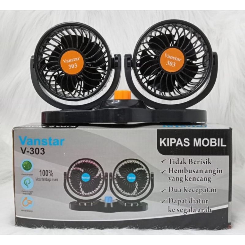 kipas angin mobil kipas mobil double blower 12v / 24v