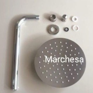 Wall Shower Head Bulat 003 Full Stainless Ukuran 8 inchi(20cmX20cm)