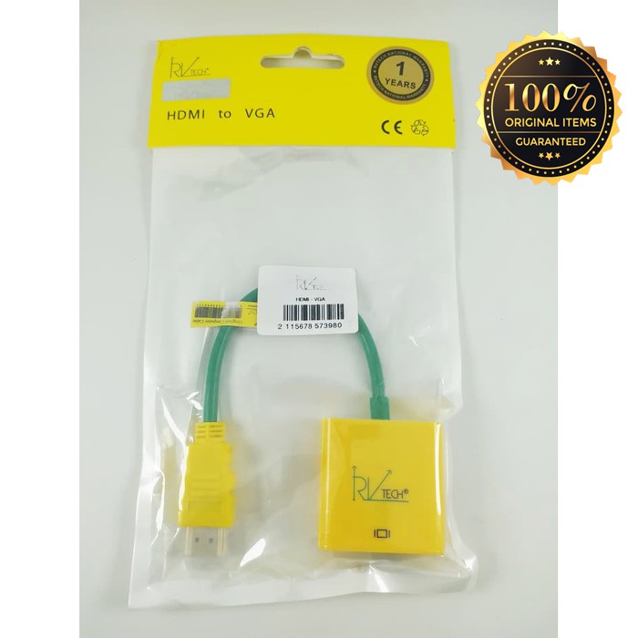 Kabel Converter RVTECH HDMI to VGA Original