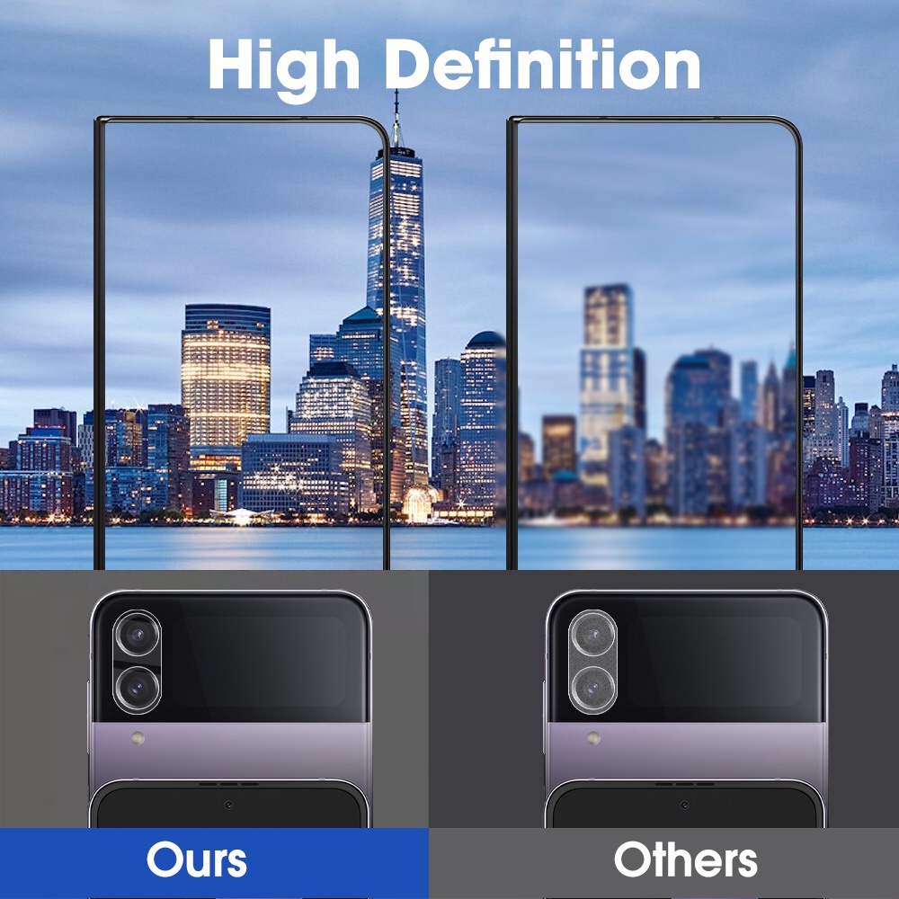 Tempered Glass Pelindung Lensa Kamera Belakang Samsung Galaxy Z Fold 4