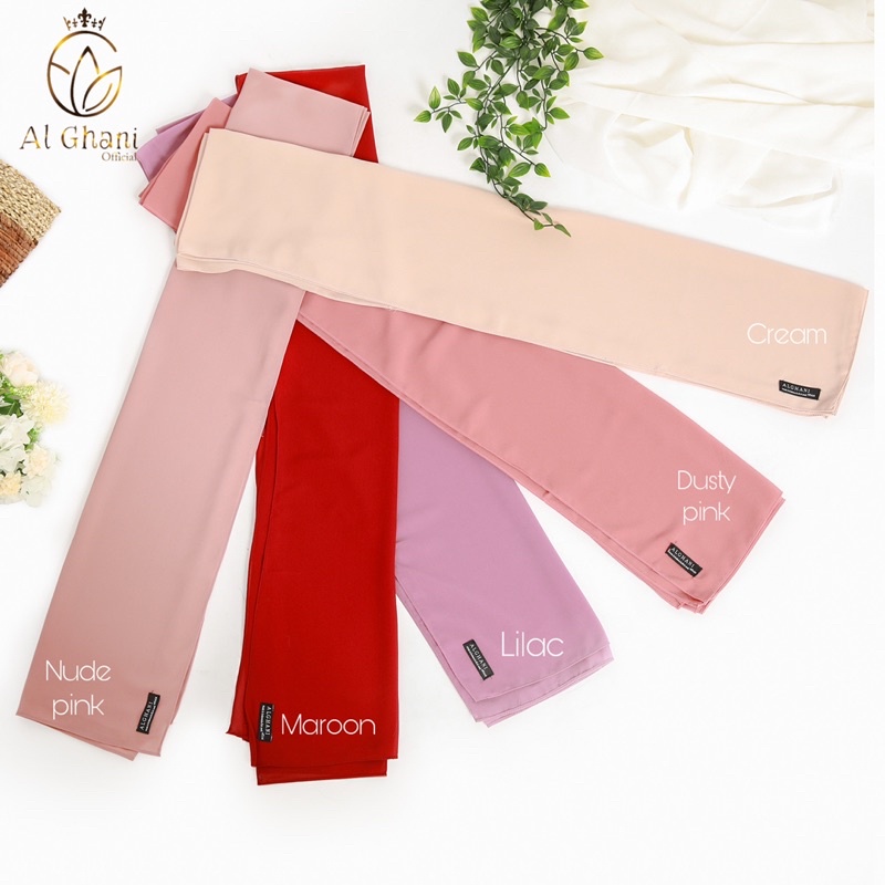 ALGHANI - PASHMINA CERUTY BABYDOLL BASIC SHAWL 2 METER