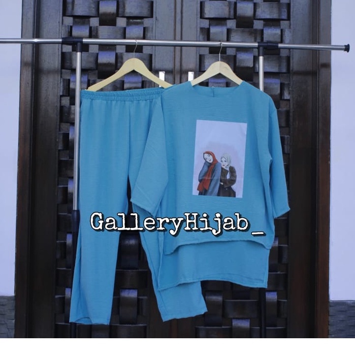ONE SET WANITA TERBARU //  DUA HIJABERS // BAJU OVERSIZE KEKINIAN