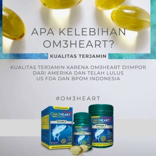 PROMO!!! minyak ikan omeheart om3heart omega 3 fish oil halal