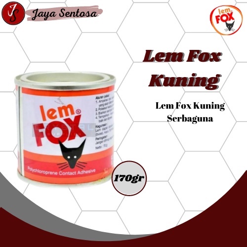 Lem Kuning Serbaguna FOX Kaleng 170gr | 1/4kg