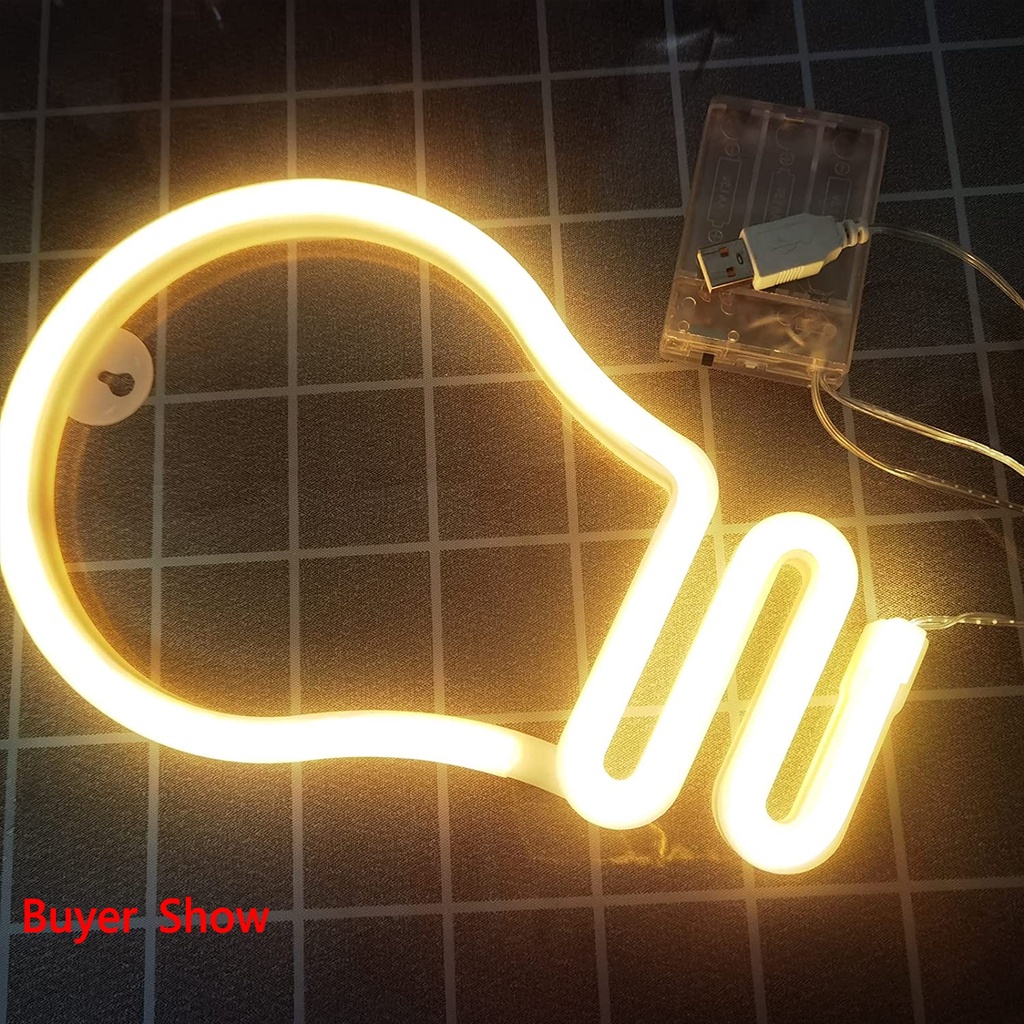 [FEATURED]Romantic Bulb Neon Sign  Lights