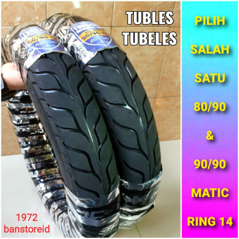 Ban luar Motor Matic Metik Tubles Tubeless [ FLEMO ] 80/90 & 90/90 Ring 14 - Vario Beat Scoopy Lama 