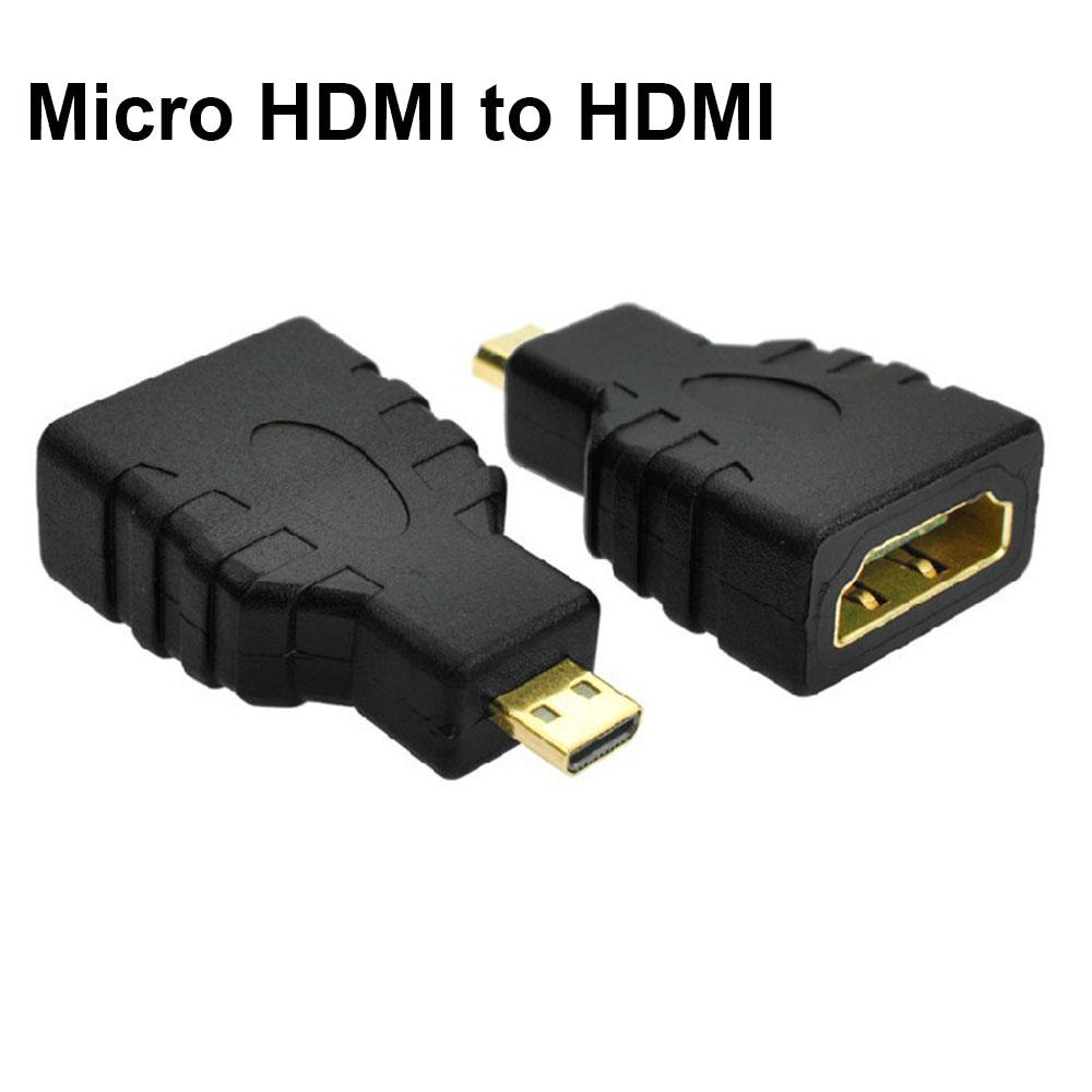 POPULAR Populer Adaptor Micro HDMI To HDMI HDTV 1.4V Tipe D Ke Tipe A Untuk Permukaan Microsoft RT