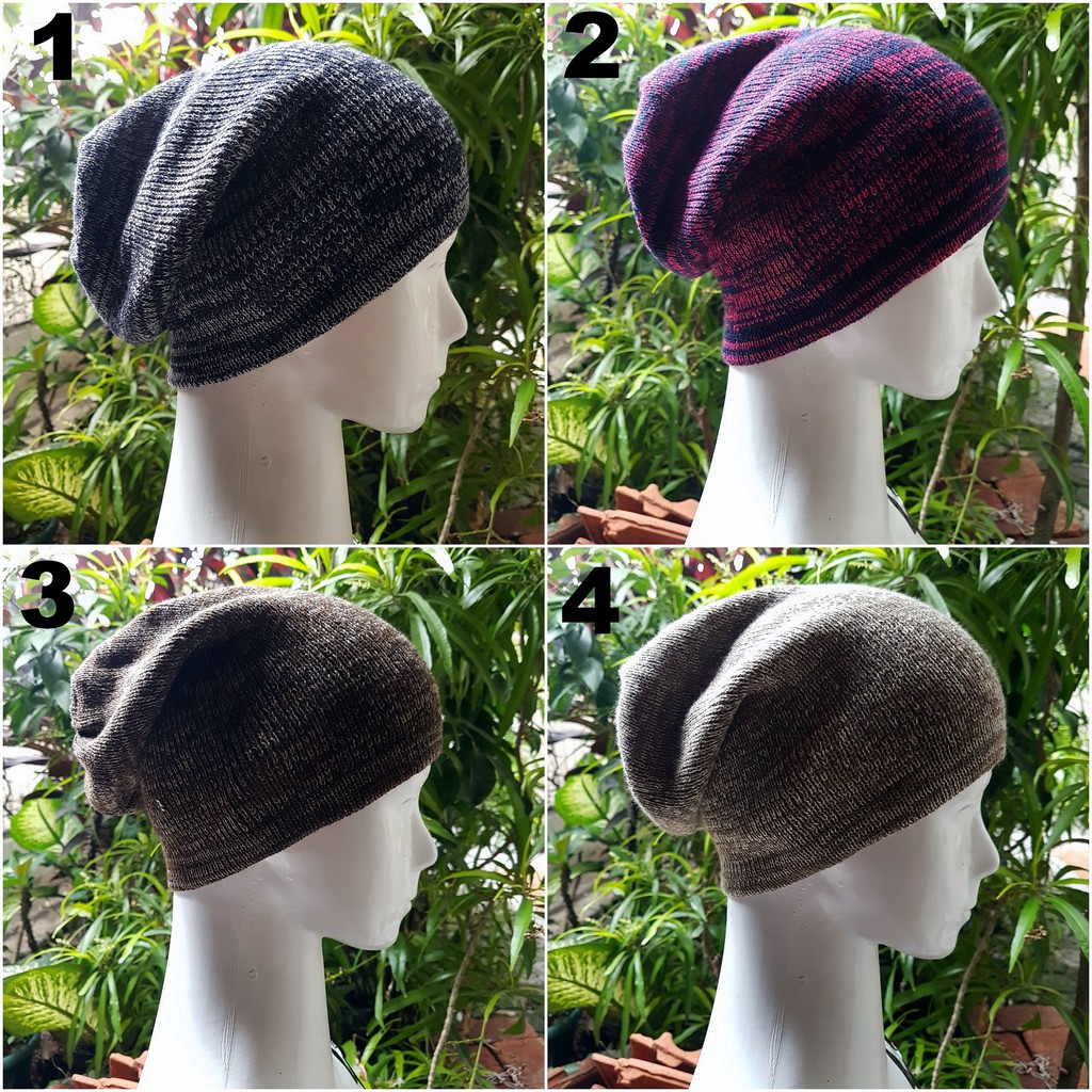 Kupluk beanie Kaos polos all size dewasa RAFF-GRADY