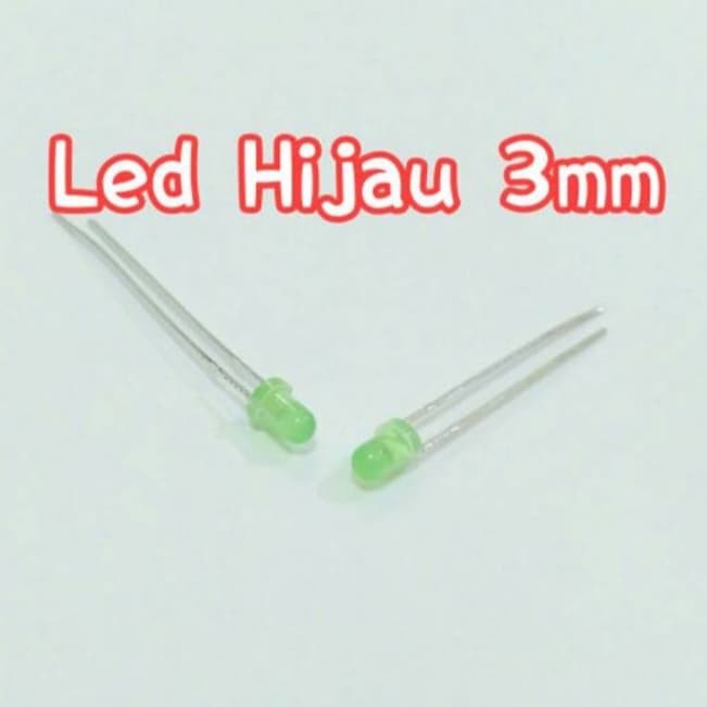 New led hijau 3mm