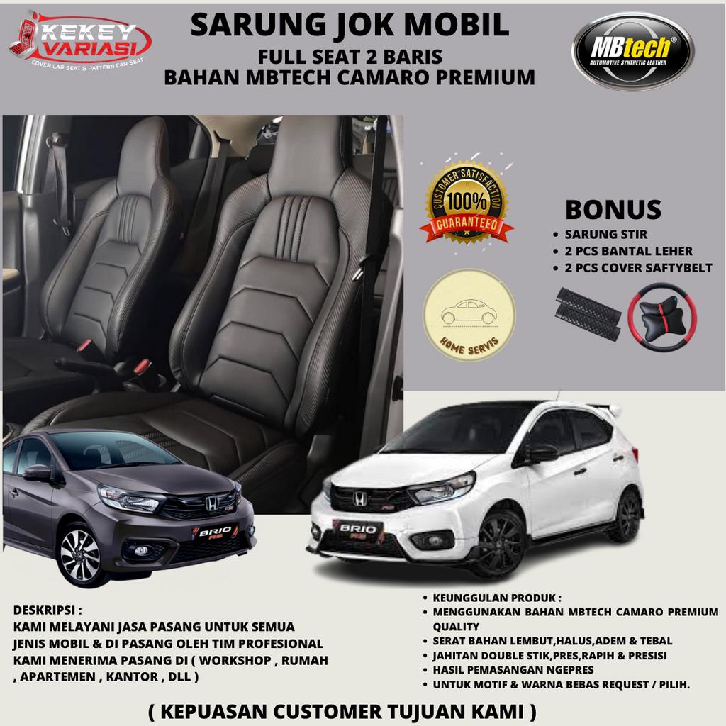Sarung Jok Bahan MBtech Camaro Brio RS Brio Satya Bahan Kualitas Terbaik