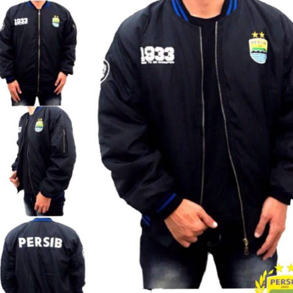 jaket bomber Persib Hitam pria wanita termurah