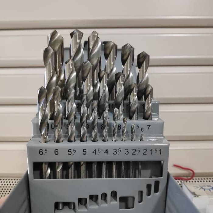 Mata Bor Set Besi dan Kayu HSS 25 Pcs Drill Bits Fujiyama