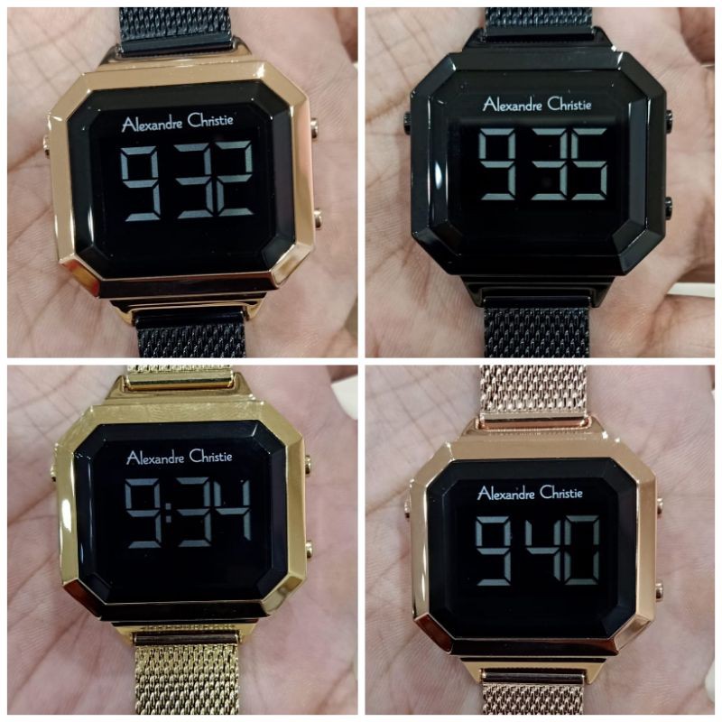 Jam Tangan Wanita Alexandre Christie Ac 9338 Digital Original Garansi Resmi