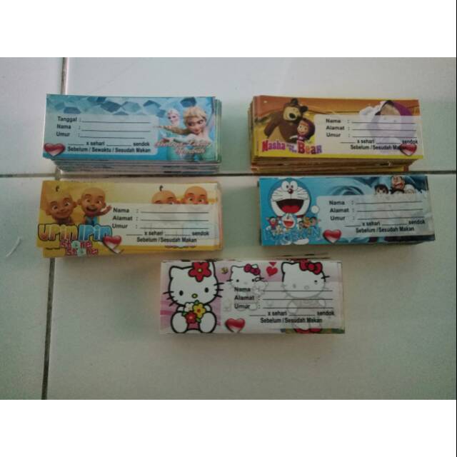 

Label / etiket sirup