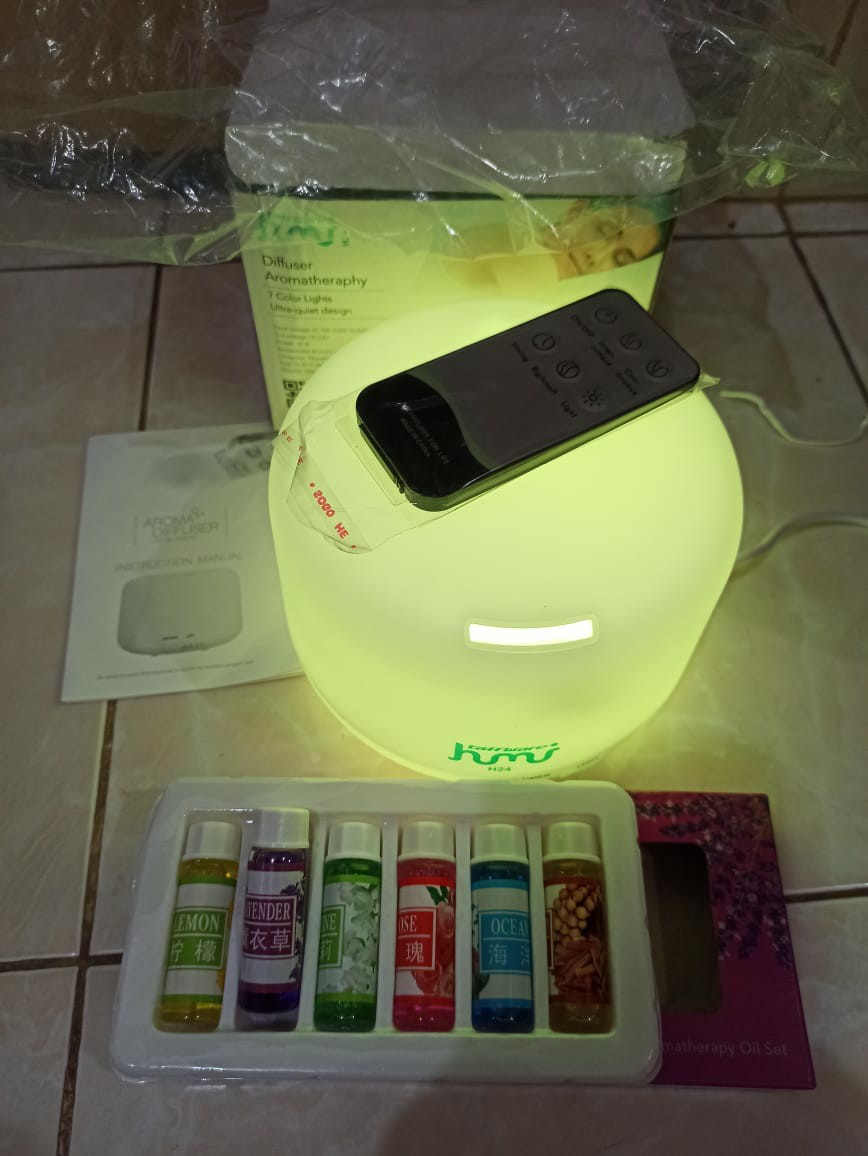 Air Diffuser Difuser Aromatherapy Aromaterapi Humidifier Humidifer Essential Oil Nano Spray Mw 10