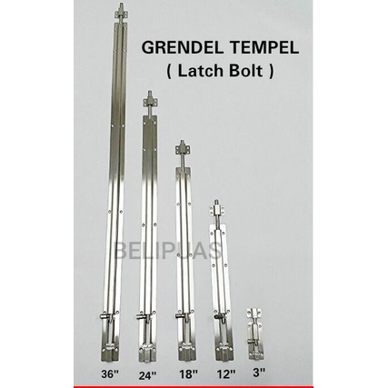 Grendel Tempel # Slot pintu panjang 50 Inch 50" 129cm