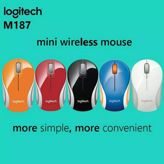 wireless mouse logitech m187 / Mouse Wireless Logitech  m187 Original / logitech m 187 / Resmi