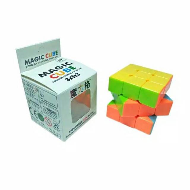 Rubik Cube 3x3 Magic Cube Stickerless Mainan anak Murah