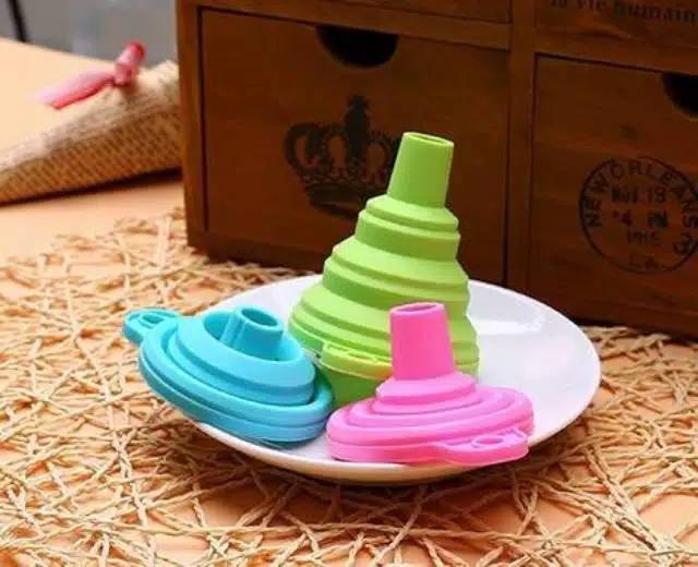 Corong Silicone silikon corong minyak botol