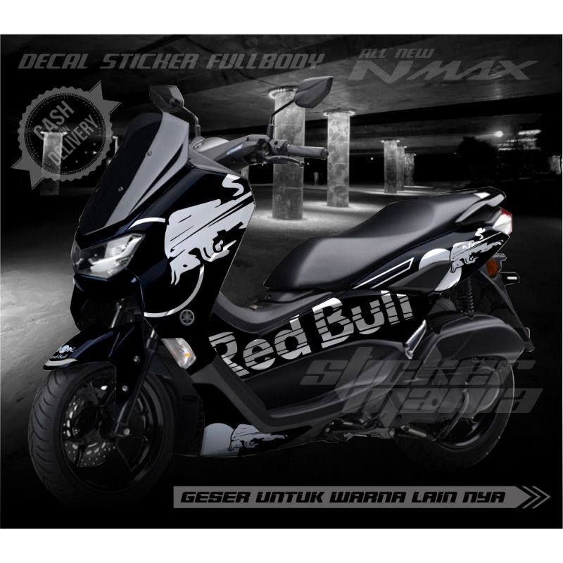sticker stiker decal yamaha new nmax fullbody redbull variasi542