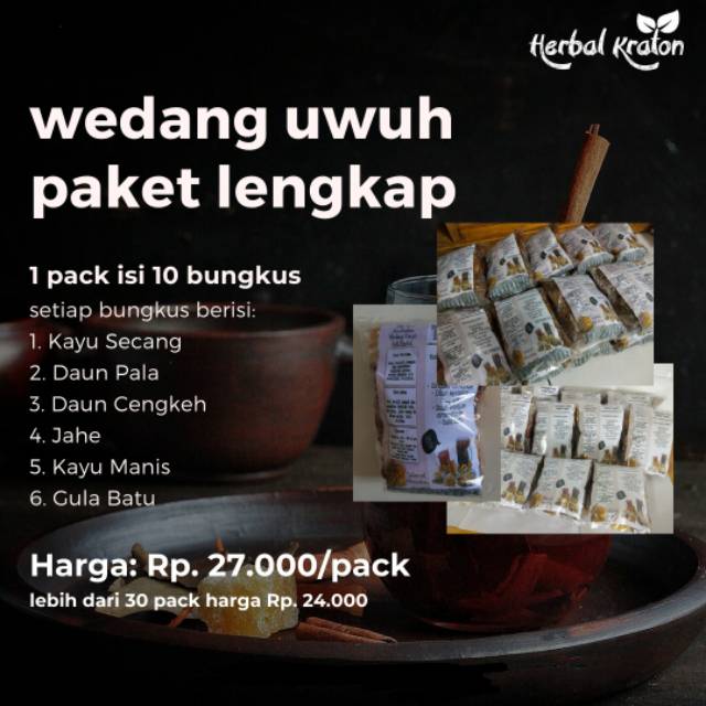 

Wedang Uwuh Lengkap