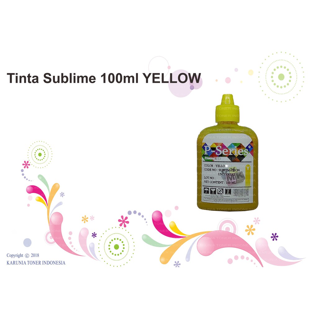 Tinta Sublime 100ml CYAN MAGENTA YELLOW BLACK