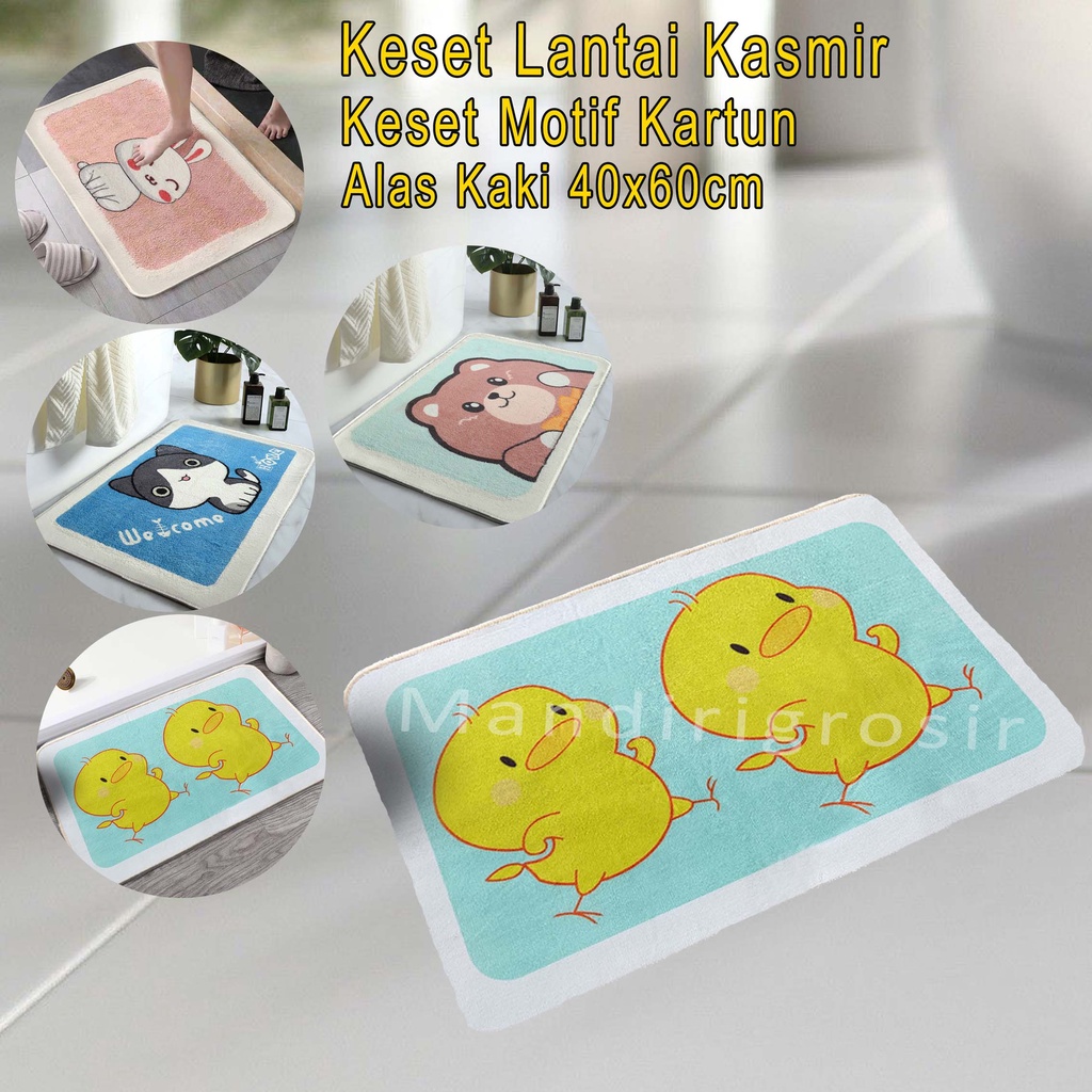 Keset Lantai Kasmir *Keset * Keset Motif Kartun * Uk.40x60cm