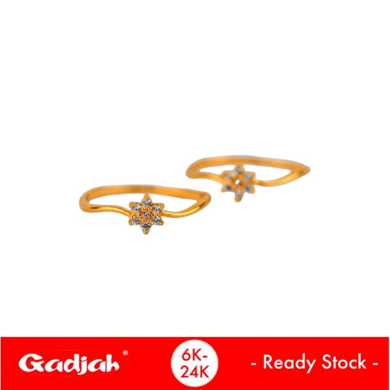 Cincin Emas Bunga Melati Mata - Toko Emas Gadjah