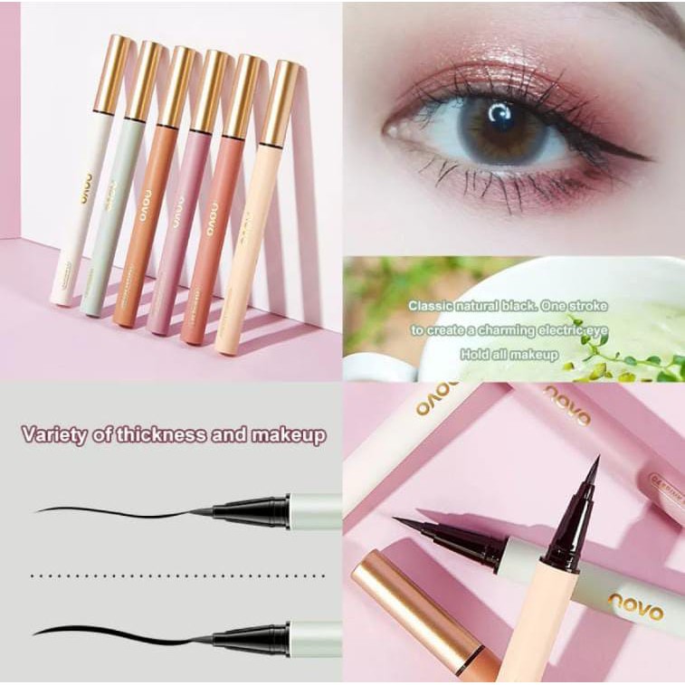 rcsbeauty ✅ NEW~  NOVO extravagant Eyeliner warna putih hitam coklat Eyeliner Novo bentuk spidol