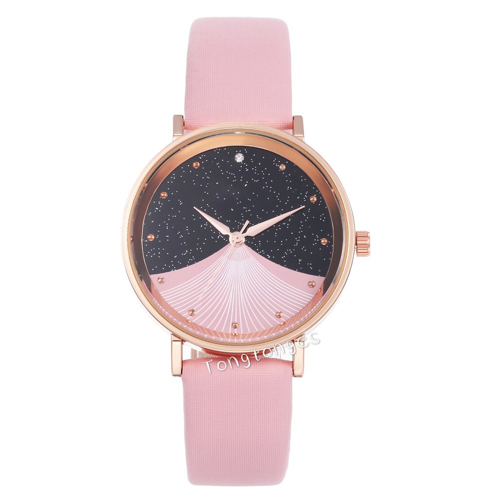 ✅[COD] Berlian imitasi Quartz Watch x Mode Belt Perhiasan Starry Virgin Table Jam Tangan Wanita J66