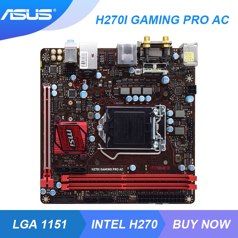 PREORDER MSI H270I GAMING PRO AC LGA 1151 Intel H270 Original PC  Motherboard DDR4 32GB Core i3-6300