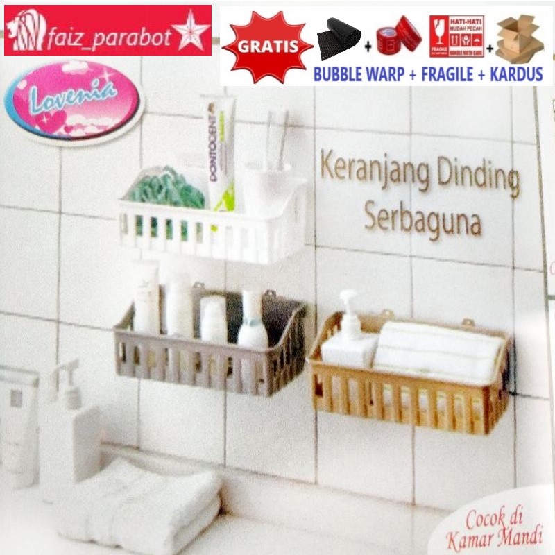 Keranjang Dinding / Bumbu / Keranjang Serbaguna Lovenia