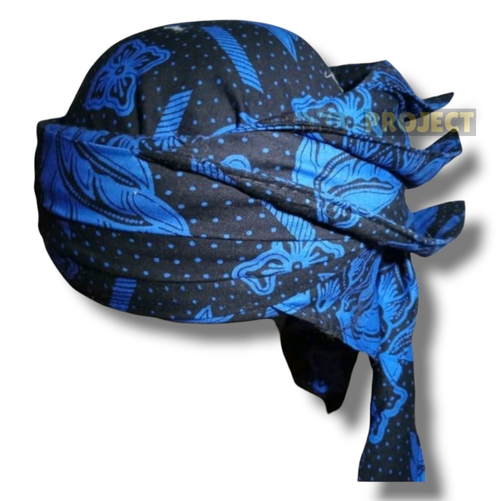 iket merak ngibing praktis permanen siap pakai medium quality motif batik baduy remple iket Sunda ke