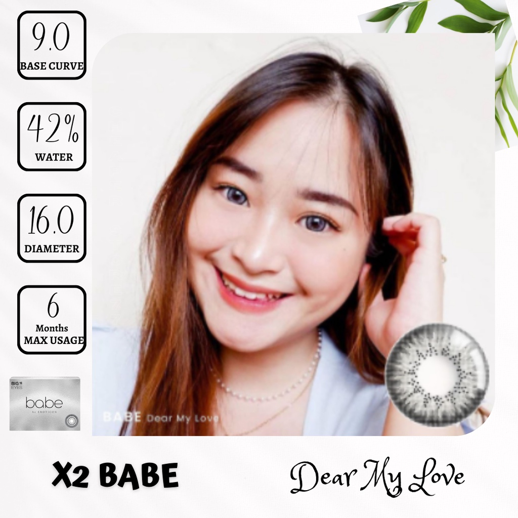 SOFTLENS X2 BABE (BIG EYES) MINUS 3.25 sd 6.00