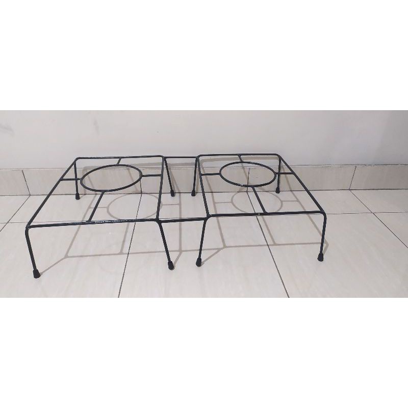 TATAKAN BEHEL / TATAKAN OVEN TANGKRING/ TATAKAN KOMPOR DUA TUNGKU ( BESI TEBAL)  KOMPOR GAS